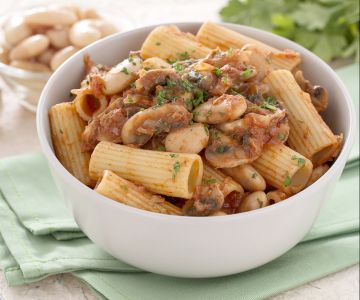 Rigatoni tierra y mar