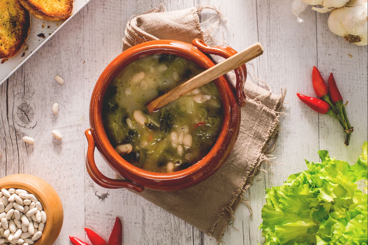 Alubias y escarolas