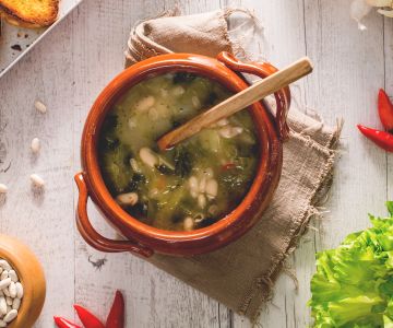 Alubias y escarolas