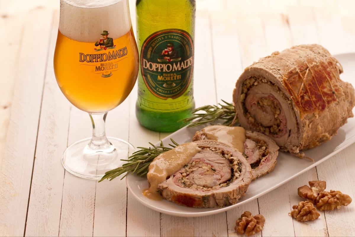Rollo de ternera con nueces