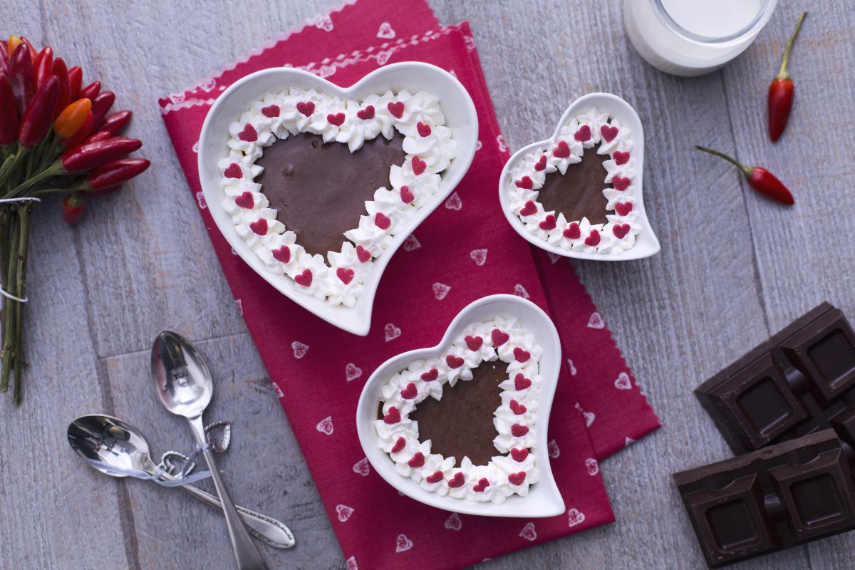 Mousse de chocolate y chile