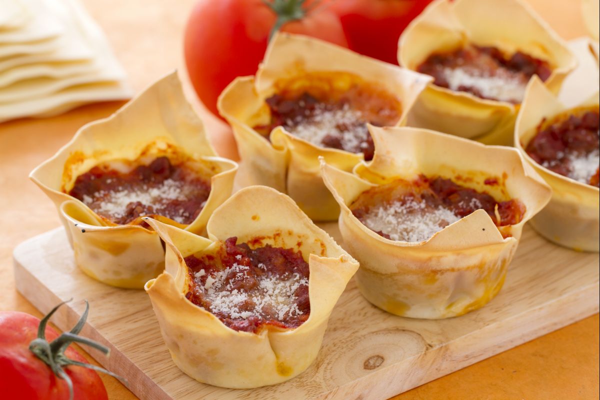 Lasagna cupcake