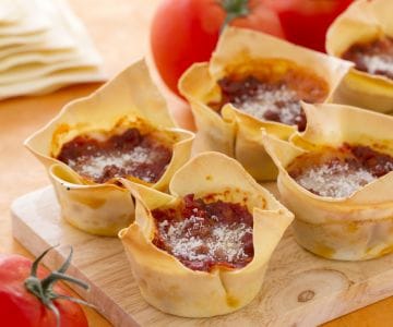 Lasagna cupcake