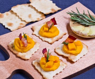 Hojaldre clásico con compota de calabaza y jengibre