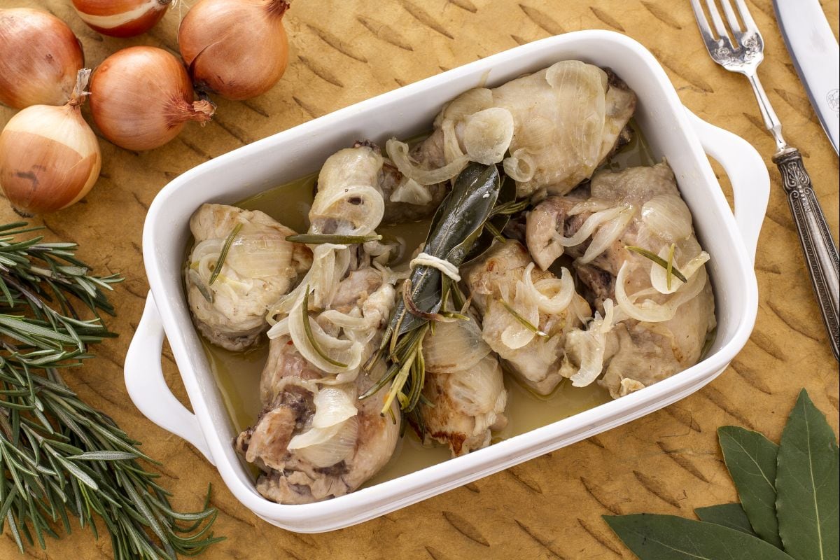 Pollo en fricasé