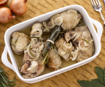 Pollo en fricasé