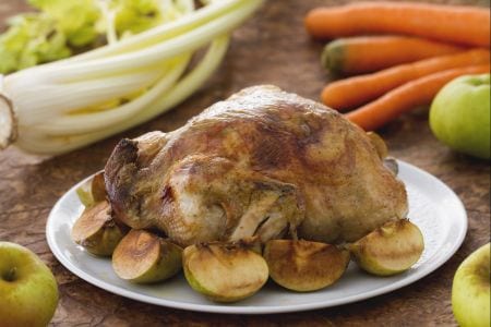 Pollo relleno de Acción de Gracias