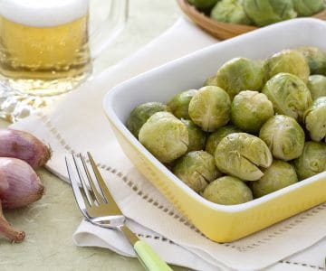 Coles de Bruselas estofadas a la cerveza