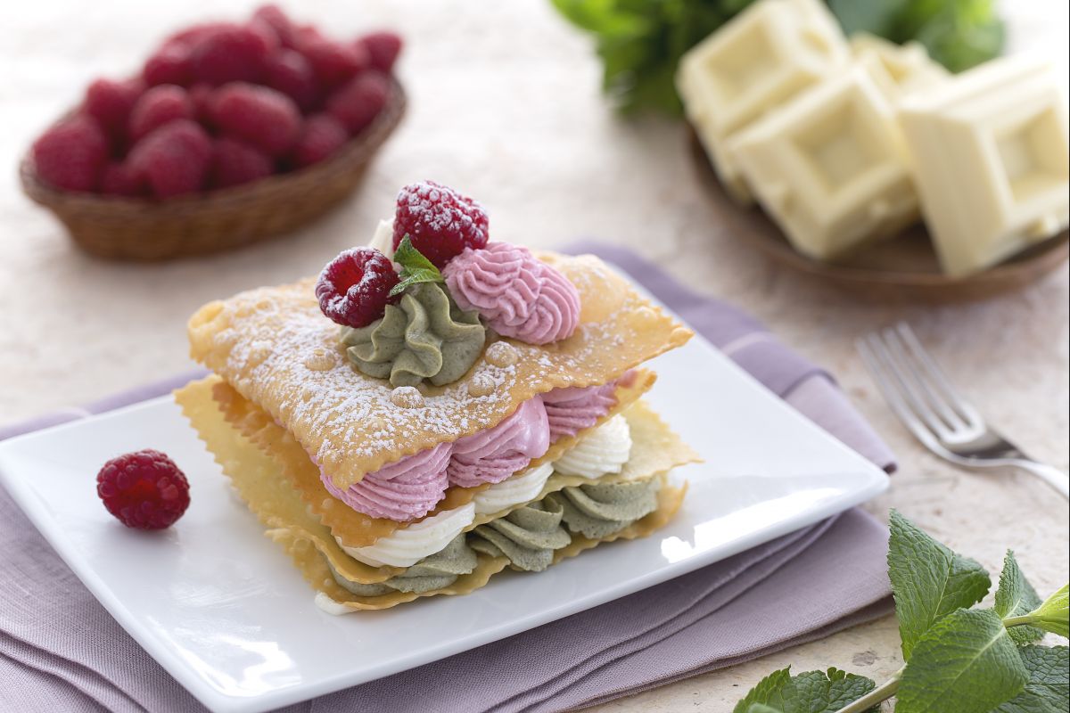 Mini milhojas de chiachierre