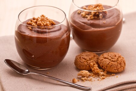 Copas de amaretti, castañas y mascarpone
