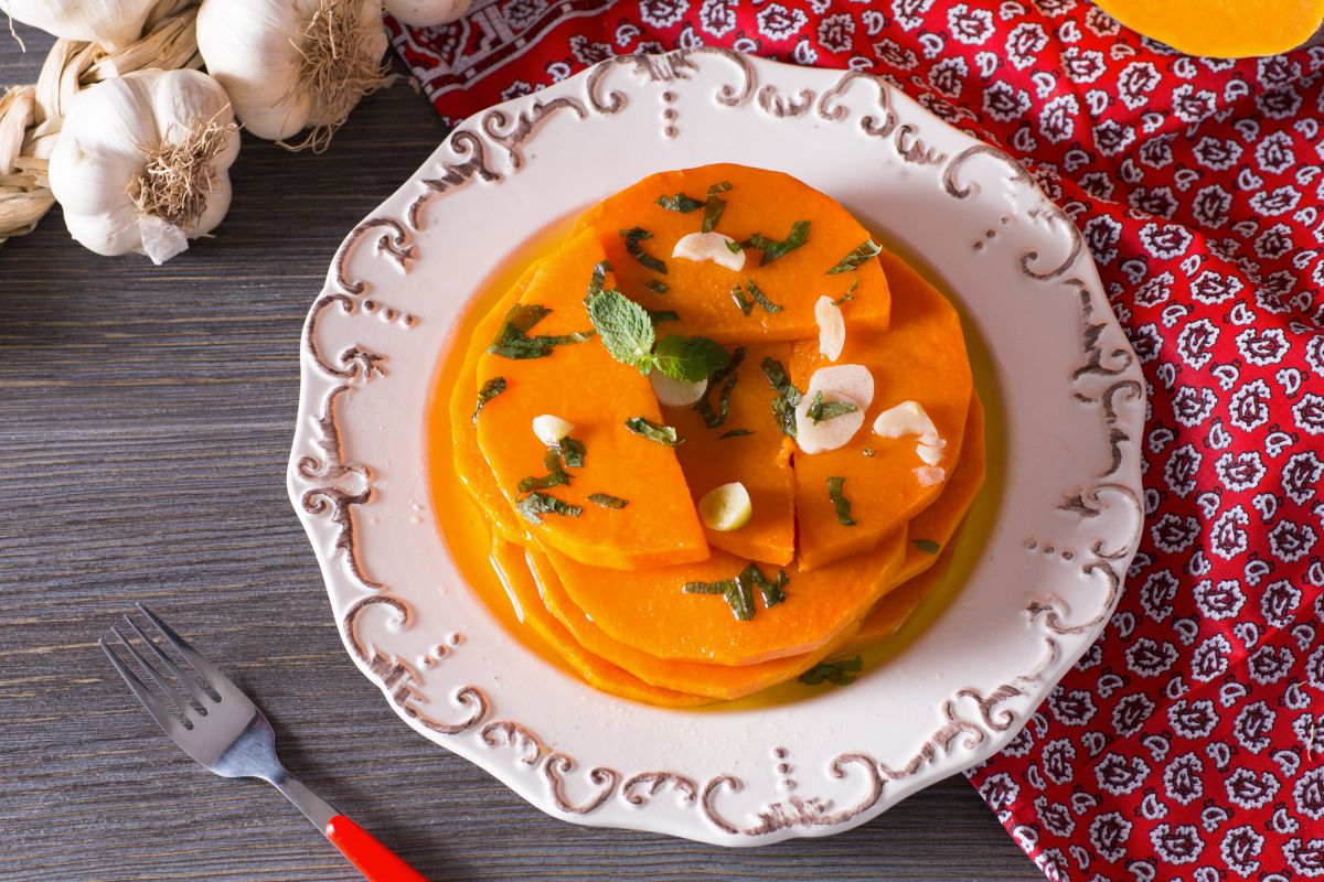 Calabaza agridulce a la siciliana