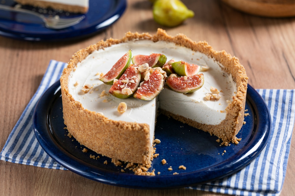 Cheesecake vegana de higos