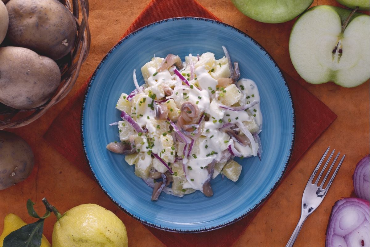 Ensalada de arenque ahumado