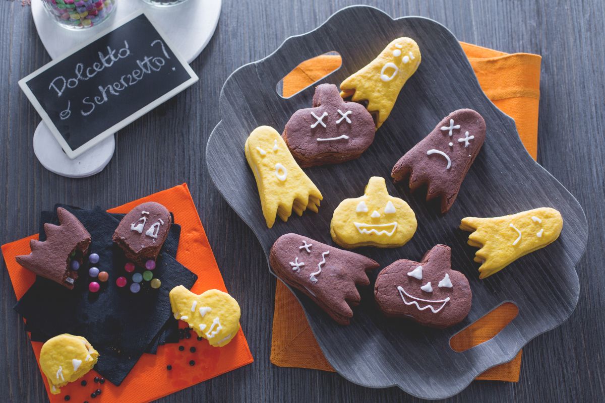 Galletas de masa quebrada de Halloween