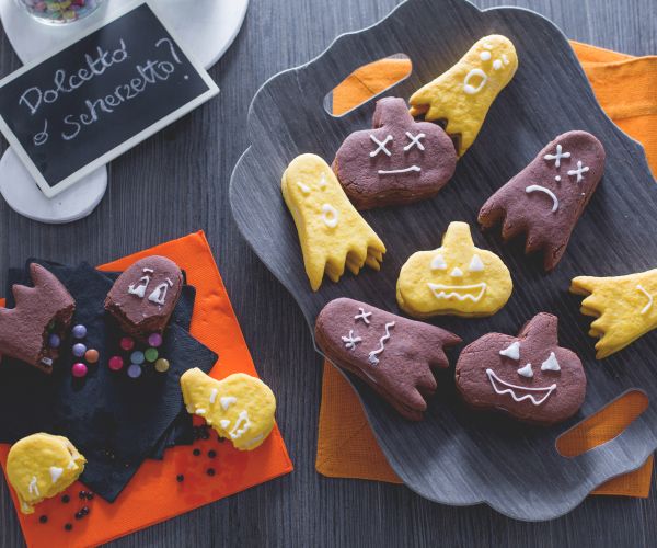 Galletas de masa quebrada de Halloween