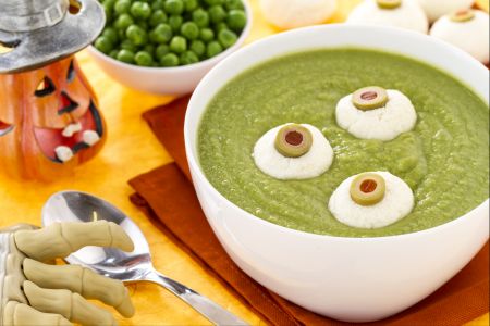 Crema de Halloween con ojitos