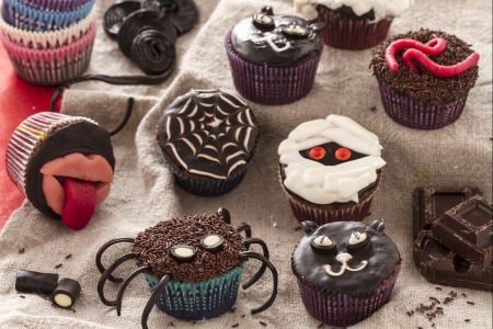 Cupcakes monstruosos de Halloween