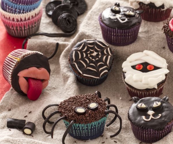 Cupcakes monstruosos de Halloween