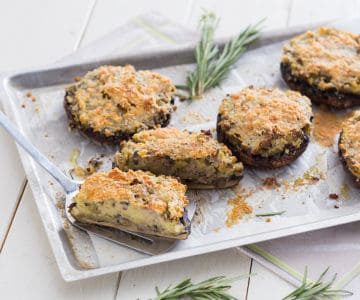 Champiñones portobello rellenos