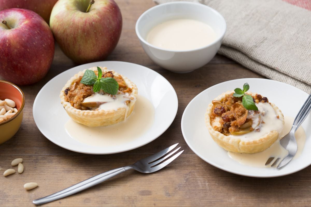 Pastelitos de manzana en hojaldre
