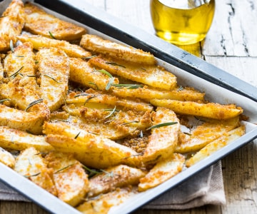 Patatas al horno con piel