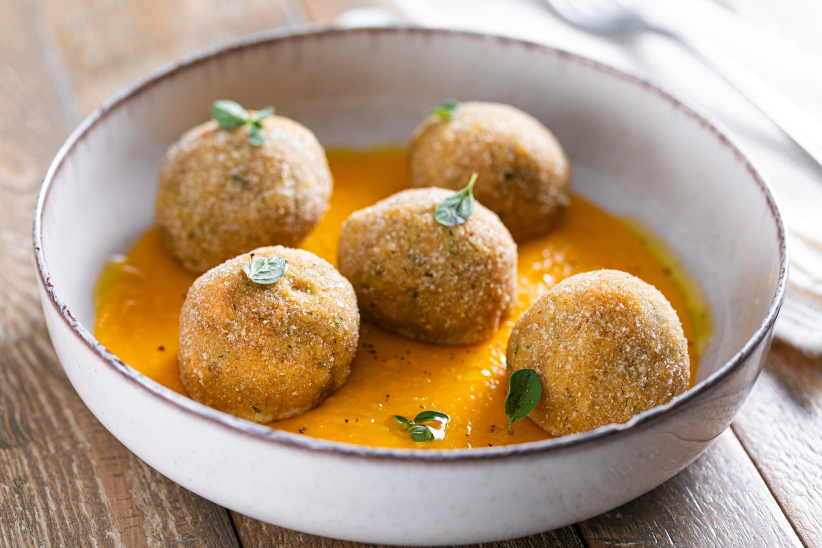 Albóndigas veganas cremosas
