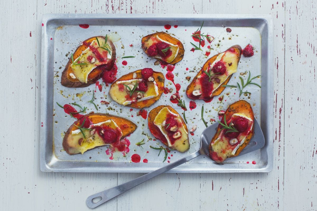 Bruschettas de batata dulce