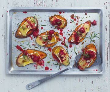 Bruschettas de batata dulce