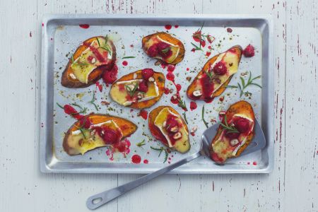 Bruschettas de batata dulce