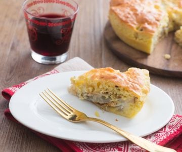 Tarta salada de hinojos