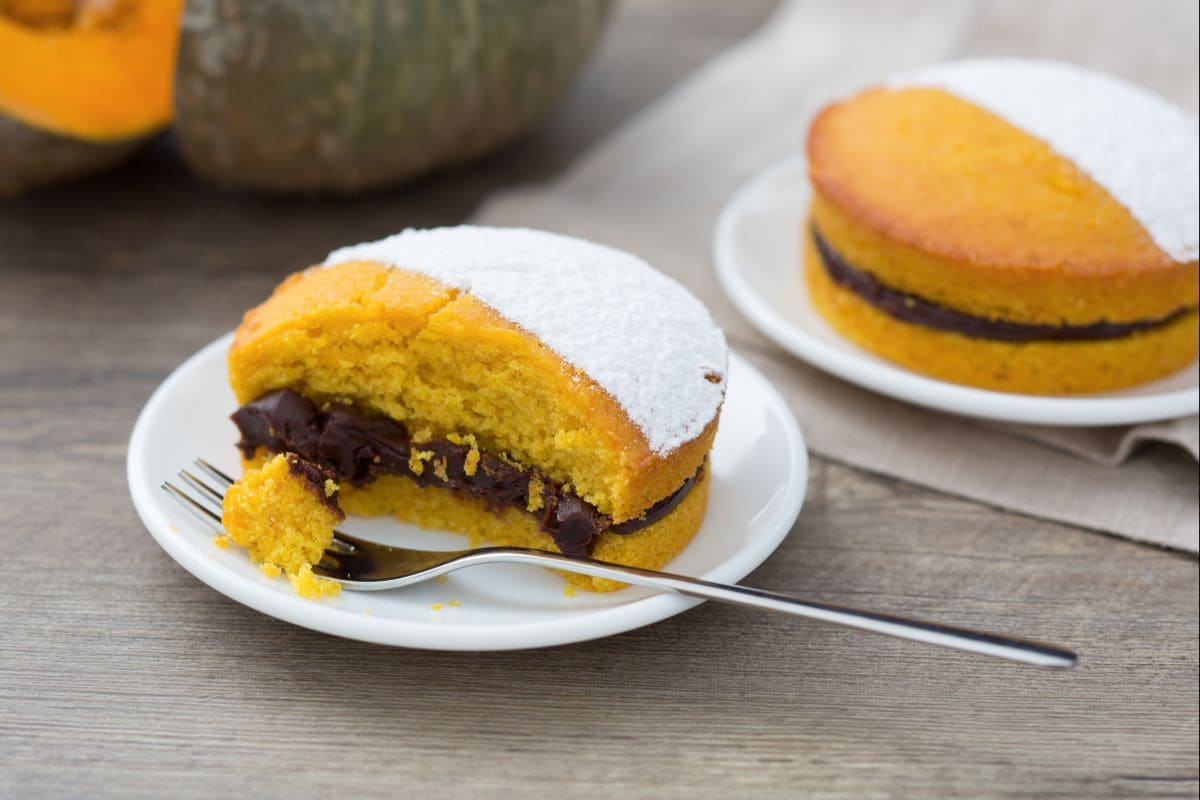 Pastelitos de calabaza y chocolate