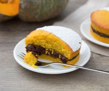 Pastelitos de calabaza y chocolate