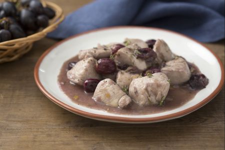 Bocaditos de pollo con uva