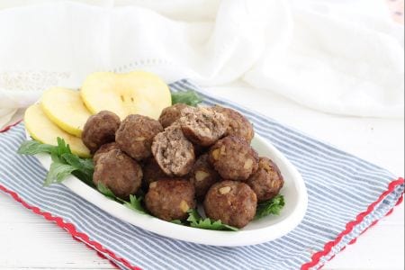 Albóndigas de carne y manzana