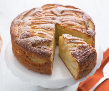 Tarta de manzana y naranja