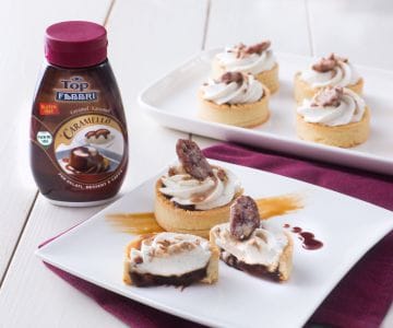 Tartaletas de caramelo salado y nueces garrapiñadas