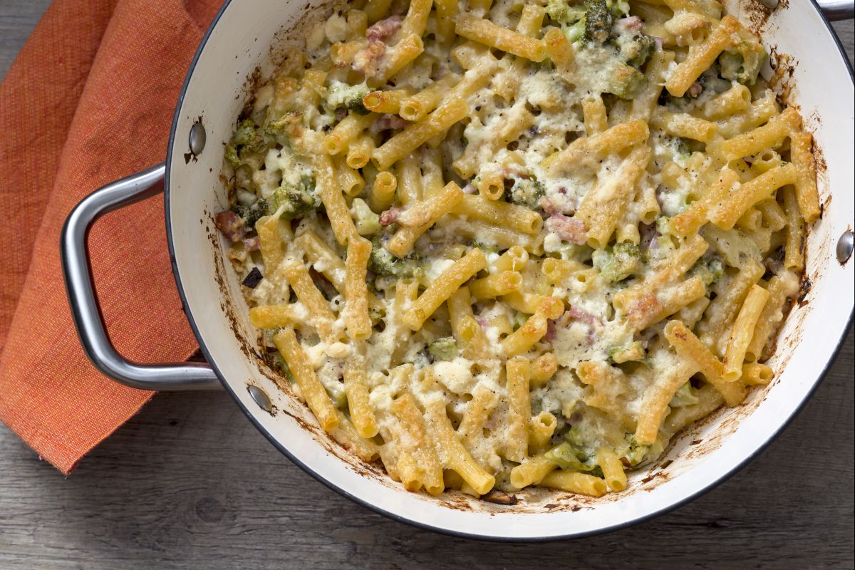 Sedanini gratinados al horno