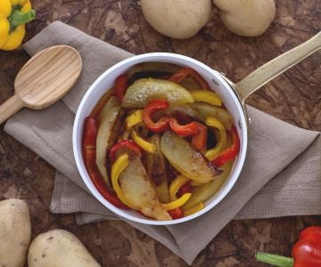 Patatas y pimientos