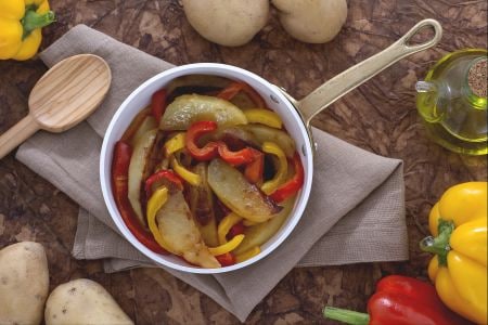Patatas y pimientos