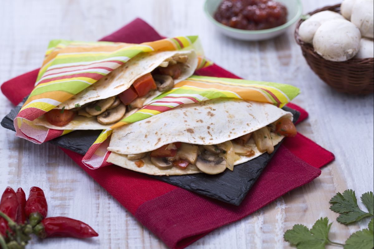 Quesadillas con champiñones