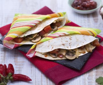 Quesadillas con champiñones