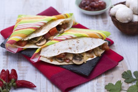Quesadillas con champiñones