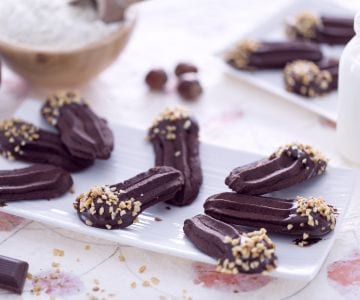 Galletas vienesas con doble chocolate