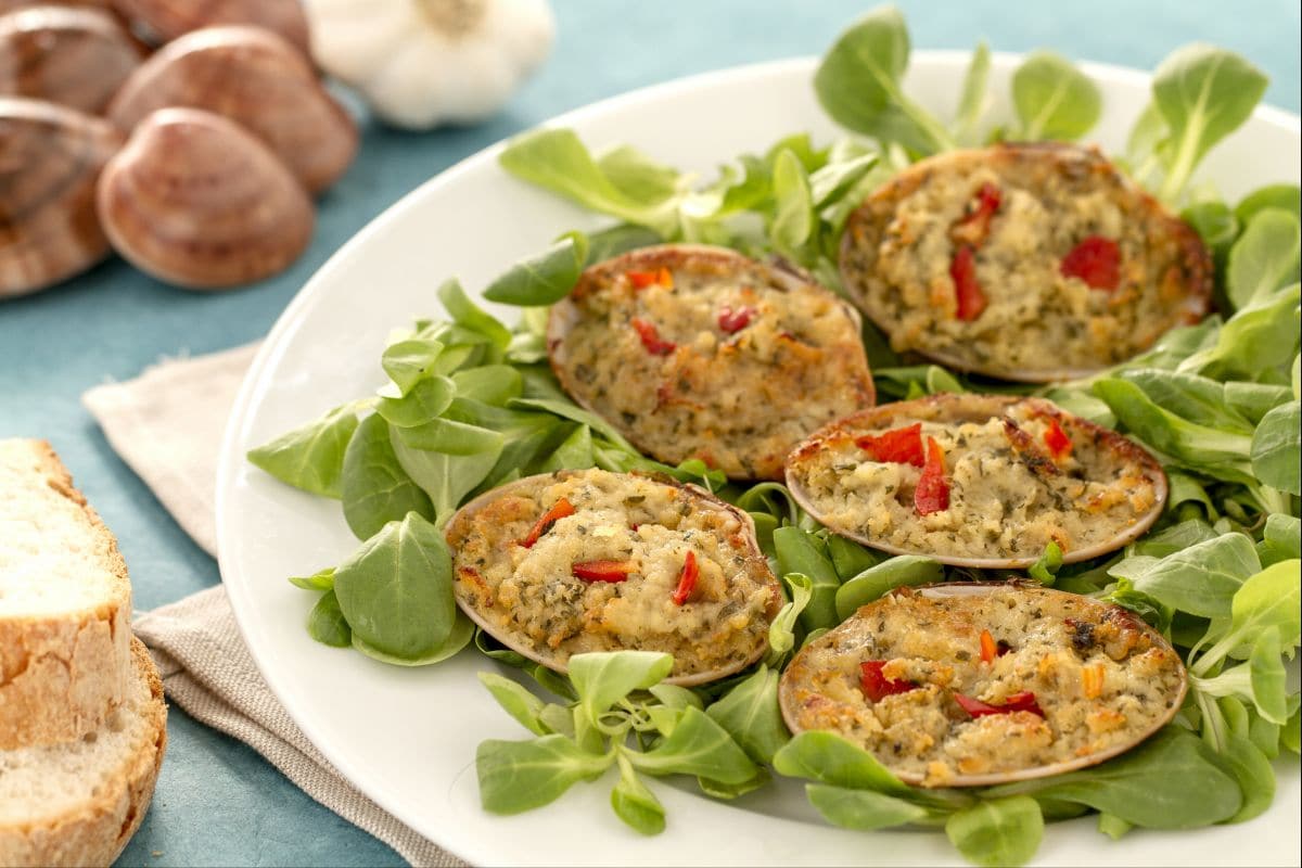Fasolari gratinados