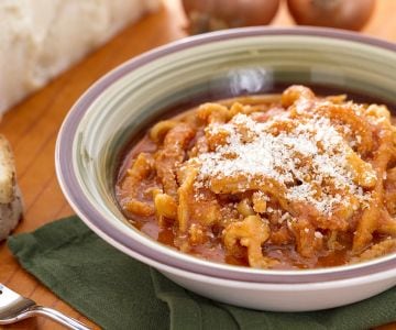 Callos a la parmesana