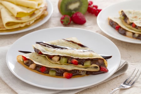 Crepe con crema de Nesquik