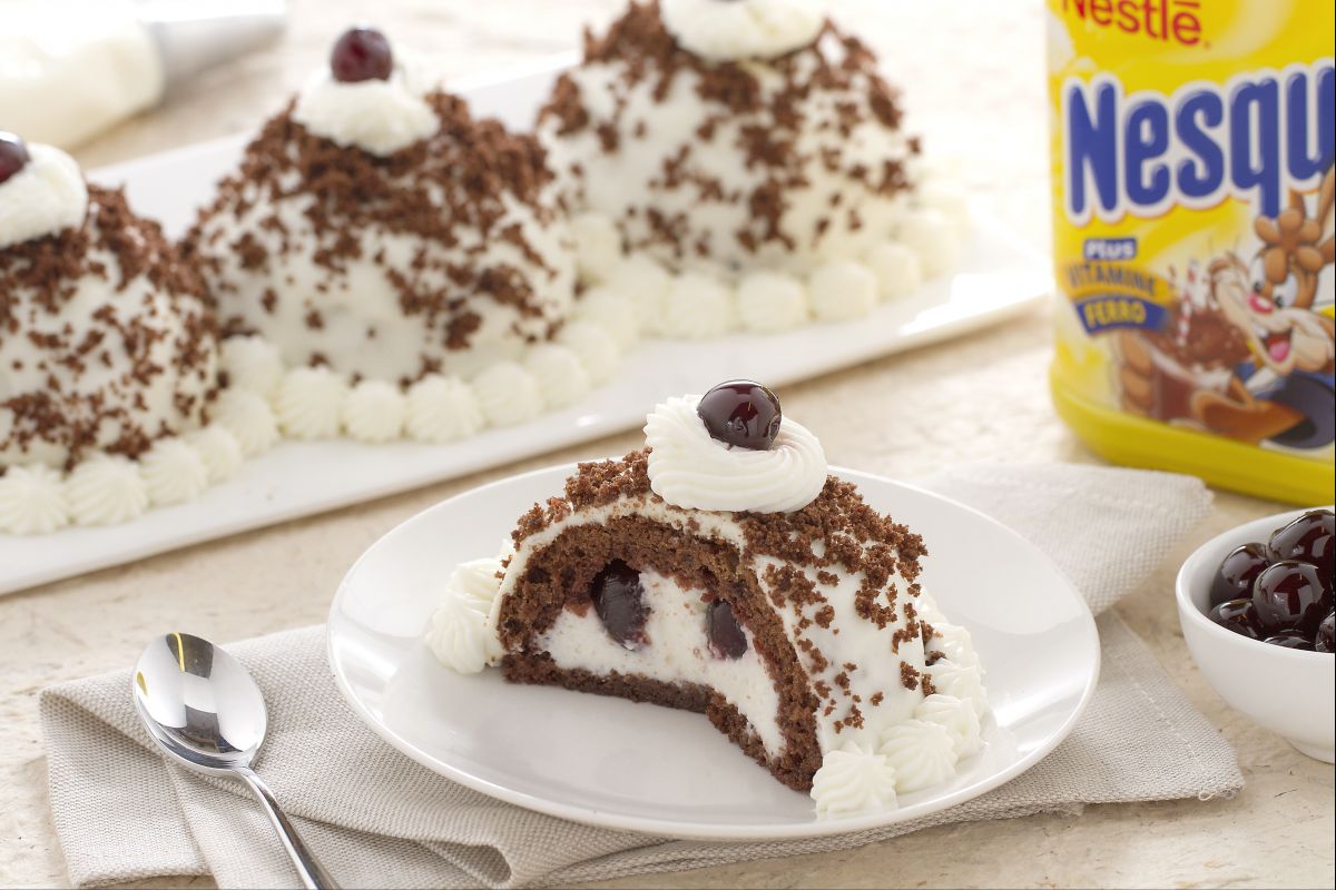 Delicias selva negra al Nesquik
