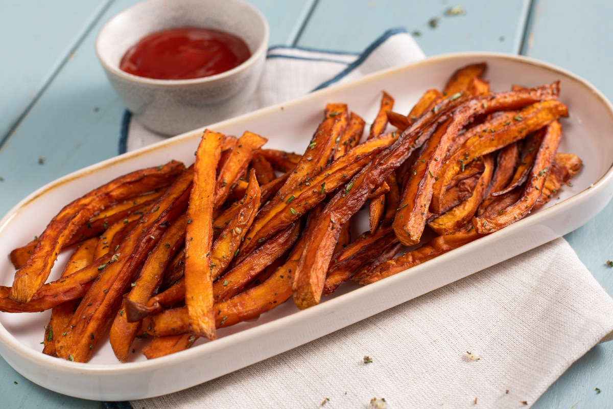Batatas dulces fritas