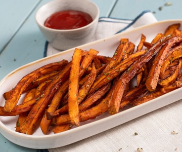 Batatas dulces fritas