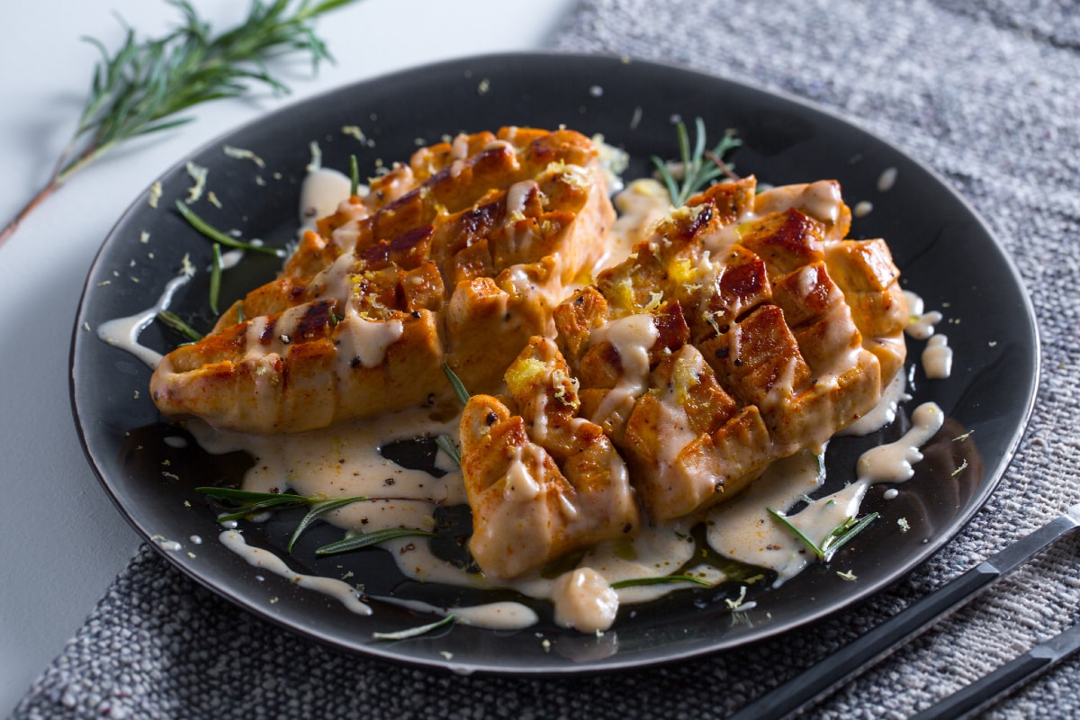 Pechuga de pollo cremosa